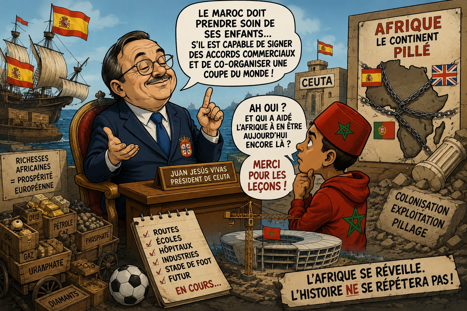 Ceuta : quand Juan Jesús Vivas donne des leçons au Maroc