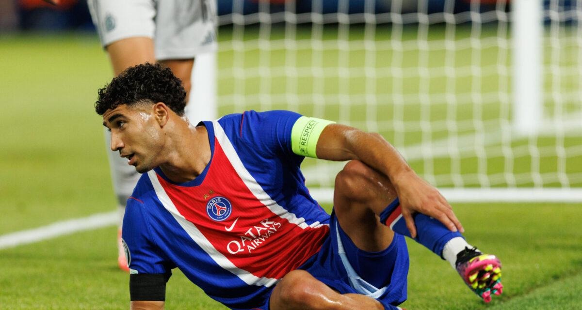 PSG : Hakimi incertain pour le Classique contre l'OM