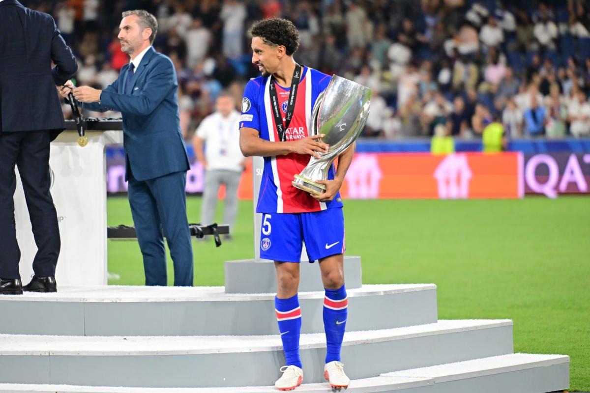 Supercoupe d'Europe : Marquinhos vise l'histoire avec le PSG